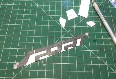 在家DIY汽车运动标志3D贴纸徽章教程-第9张图片-趣作屋