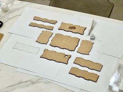 手工制作海洋保护主题亚克力日历灯教程-第18张图片-趣作屋