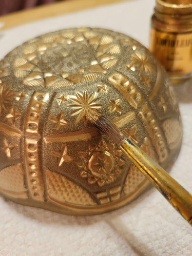 一元店塑料碗变身复古橙色吊灯DIY教程-第8张图片-趣作屋