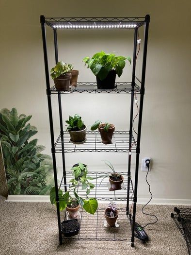 105元自制带LED灯的植物展示架教程，省钱又实用！-第13张图片-趣作屋