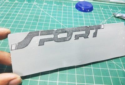 在家DIY汽车运动标志3D贴纸徽章教程-第14张图片-趣作屋