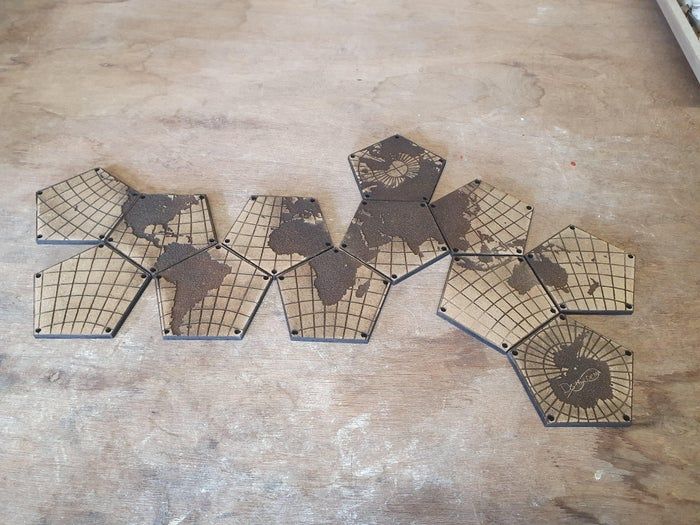 用密度板和3D打印打造十二面体地球模型,附详细制作教程-第2张图片-趣作屋 用密度板和3D打印打造十二面体地球模型,附详细制作教程-第2张图片-趣作屋
