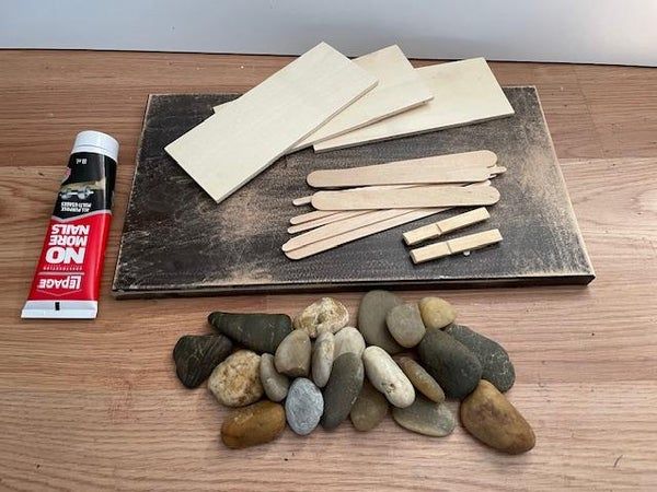 低成本手工制作创意灯塔装饰画教程-第5张图片-趣作屋