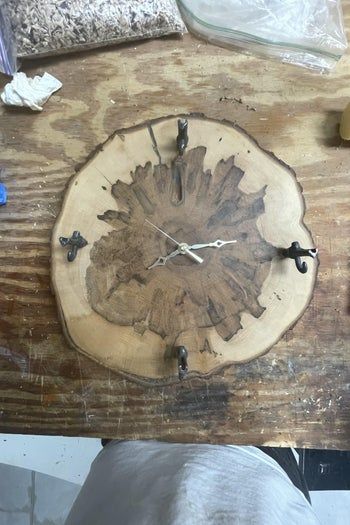 用枫木圆盘手工制作挂墙钟的完整教程-第19张图片-趣作屋
