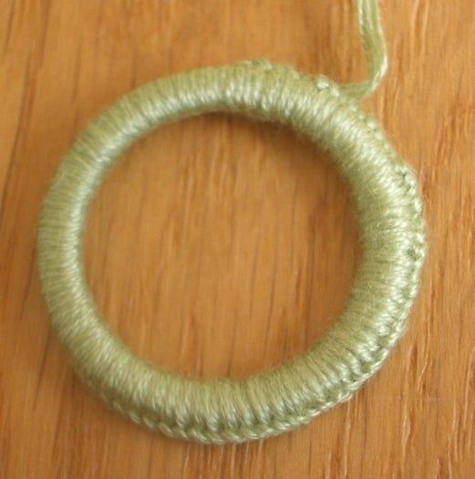 手工制作多塞特花束纽扣胸针教程-第7张图片-趣作屋