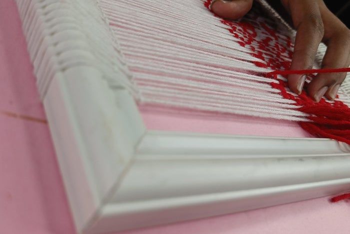 低成本羊毛网格图案手工制作教程-第18张图片-趣作屋