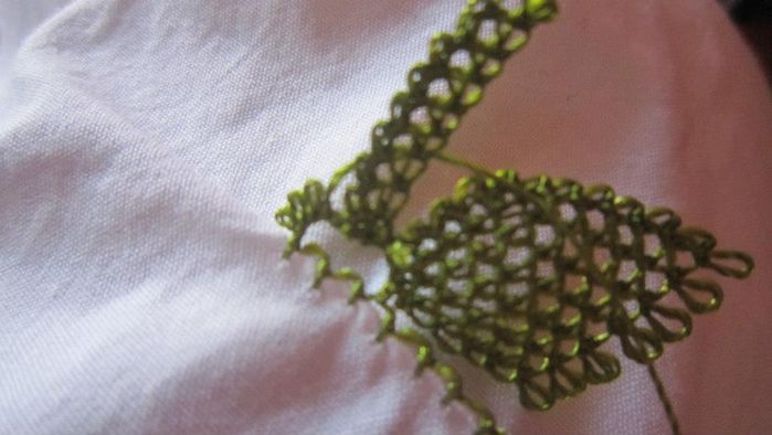 DIY针绣春天花朵制作教程-第9张图片-趣作屋