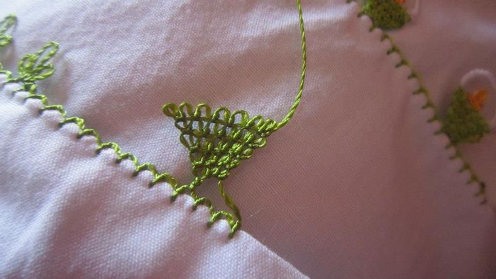 DIY针绣春天花朵制作教程-第6张图片-趣作屋