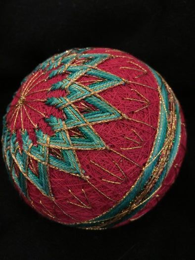 传统菊花样团子球手工制作教程-第34张图片-趣作屋