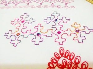 轻松掌握缝纫机绳绣技巧教程-第15张图片-趣作屋