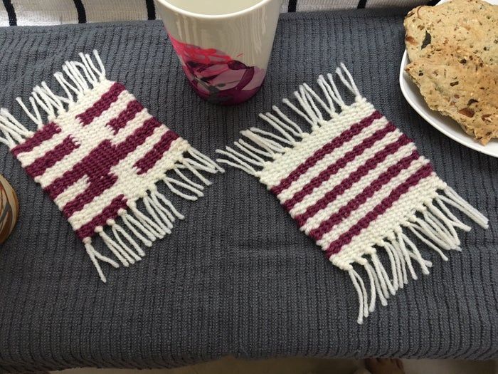 零基础手工编织杯垫教程：低成本DIY方法-第1张图片-趣作屋