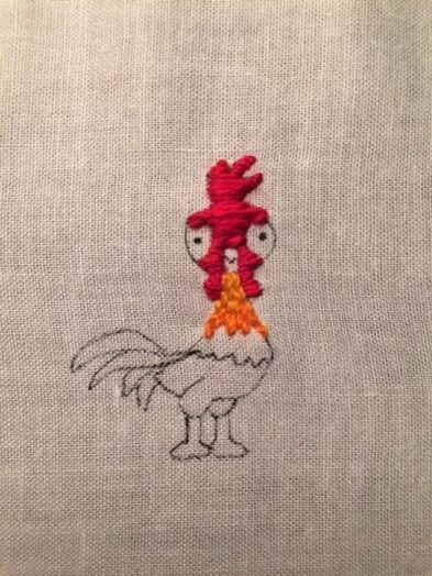 《海洋奇缘》Hei Hei刺绣贴片DIY教程-第18张图片-趣作屋