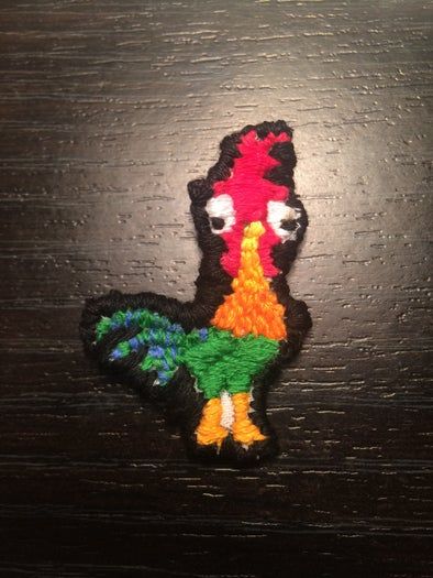 《海洋奇缘》Hei Hei刺绣贴片DIY教程-第1张图片-趣作屋