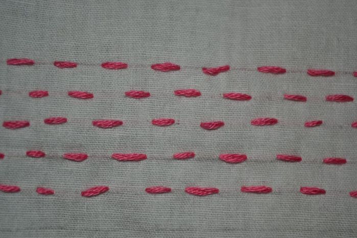 用刺绣线碎片制作多彩棉质围巾的详细教程-第23张图片-趣作屋