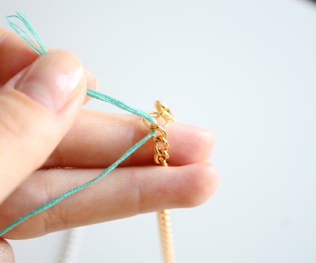 DIY彩饰链条手链制作教程-第5张图片-趣作屋 DIY彩饰链条手链制作教程-第5张图片-趣作屋