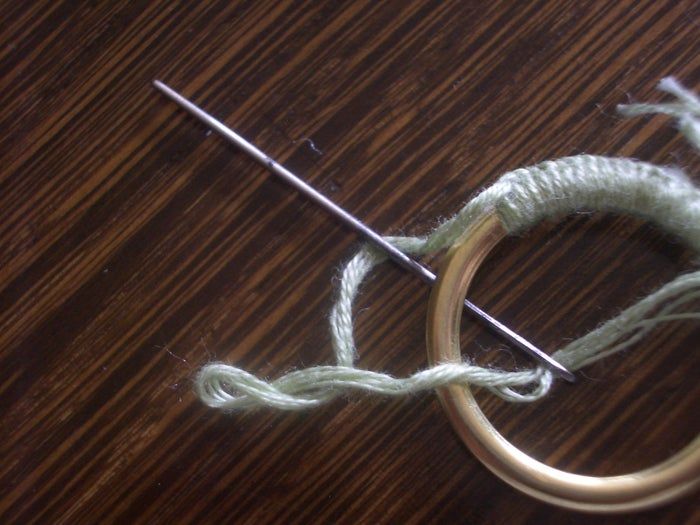 手工制作多塞特花束纽扣胸针教程-第5张图片-趣作屋