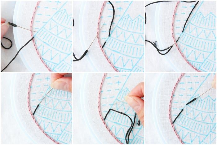 免费山景刺绣针法教程:掌握8种基础刺绣技巧-第25张图片-趣作屋 免费山景刺绣针法教程:掌握8种基础刺绣技巧-第25张图片-趣作屋