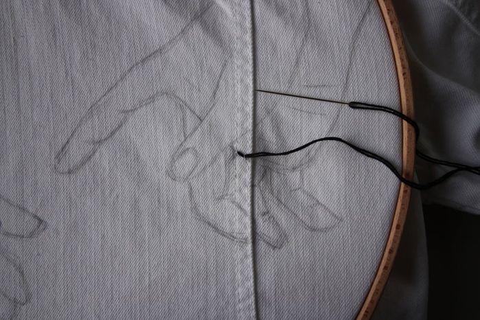 DIY牛仔夹克Sashiko刺绣教程:从零开始的创意手工改造-第12张图片-趣作屋 DIY牛仔夹克Sashiko刺绣教程:从零开始的创意手工改造-第12张图片-趣作屋