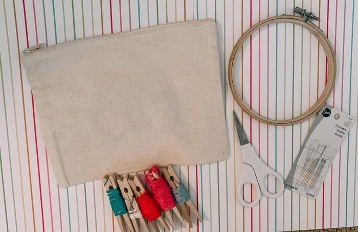 DIY帆布袋刺绣教程：手把手教你打造个性化布艺包-第4张图片-趣作屋