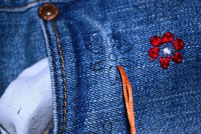 低成本DIY刺绣牛仔裤教程-第4张图片-趣作屋 低成本DIY刺绣牛仔裤教程-第4张图片-趣作屋