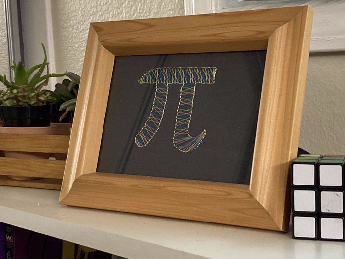 创意手工教程：在纸上刺绣圆周率π的DIY方法-第4张图片-趣作屋