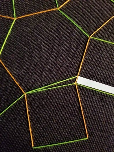 手把手教你用直线绣出曲线美感的刺绣DIY教程-第16张图片-趣作屋