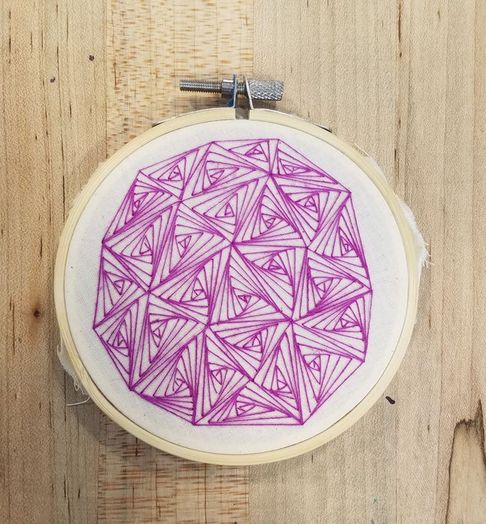 手把手教你用直线绣出曲线美感的刺绣DIY教程-第29张图片-趣作屋