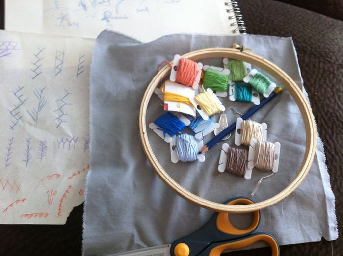 刺绣基础针法教程：轻松掌握自然图案绣法-第5张图片-趣作屋