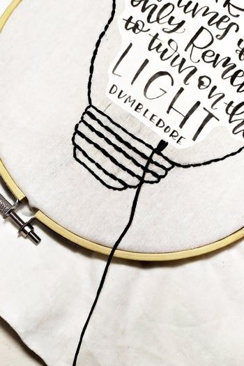 DIY哈利波特主题环保棉布购物袋教程-第17张图片-趣作屋