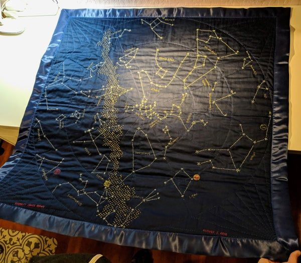 DIY星座被子制作教程：记录宝宝出生时刻的璀璨星空-第1张图片-趣作屋