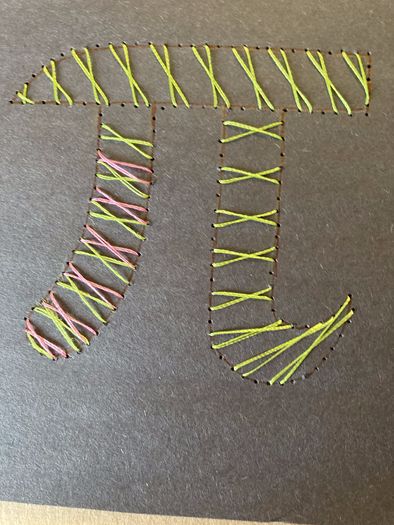 创意手工教程：在纸上刺绣圆周率π的DIY方法-第17张图片-趣作屋