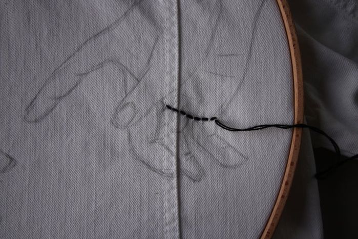 DIY牛仔夹克Sashiko刺绣教程:从零开始的创意手工改造-第13张图片-趣作屋 DIY牛仔夹克Sashiko刺绣教程:从零开始的创意手工改造-第13张图片-趣作屋