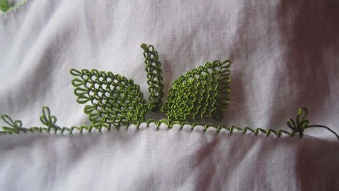 DIY针绣春天花朵制作教程-第10张图片-趣作屋