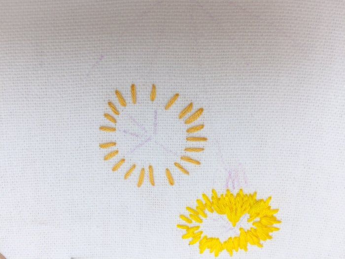 手工刺绣蒲公英花朵教程｜初学者也能掌握的刺绣技巧-第6张图片-趣作屋