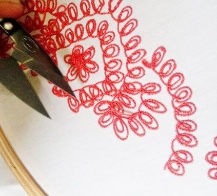 轻松掌握缝纫机绳绣技巧教程-第12张图片-趣作屋