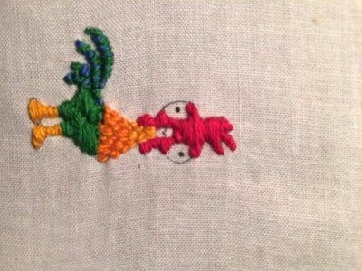 《海洋奇缘》Hei Hei刺绣贴片DIY教程-第25张图片-趣作屋