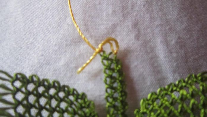 DIY针绣春天花朵制作教程-第11张图片-趣作屋