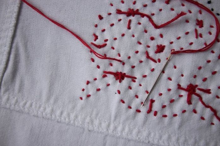 DIY牛仔夹克Sashiko刺绣教程:从零开始的创意手工改造-第35张图片-趣作屋 DIY牛仔夹克Sashiko刺绣教程:从零开始的创意手工改造-第35张图片-趣作屋