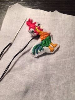 《海洋奇缘》Hei Hei刺绣贴片DIY教程-第34张图片-趣作屋