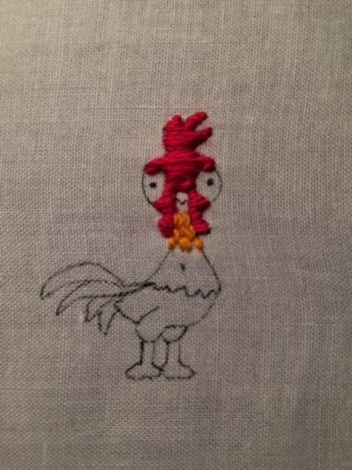 《海洋奇缘》Hei Hei刺绣贴片DIY教程-第17张图片-趣作屋