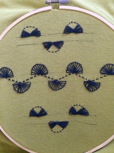 手工刺绣教程：在T恤上绣制靛蓝色图案-第13张图片-趣作屋