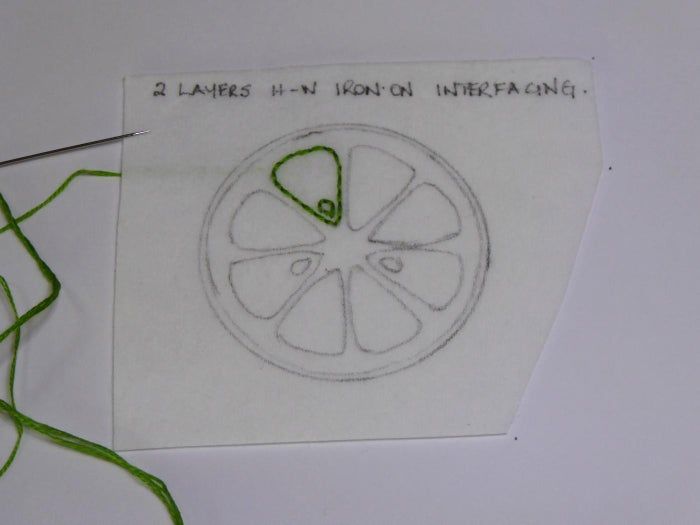 无需绣框完成线画刺绣的详细教程-第11张图片-趣作屋