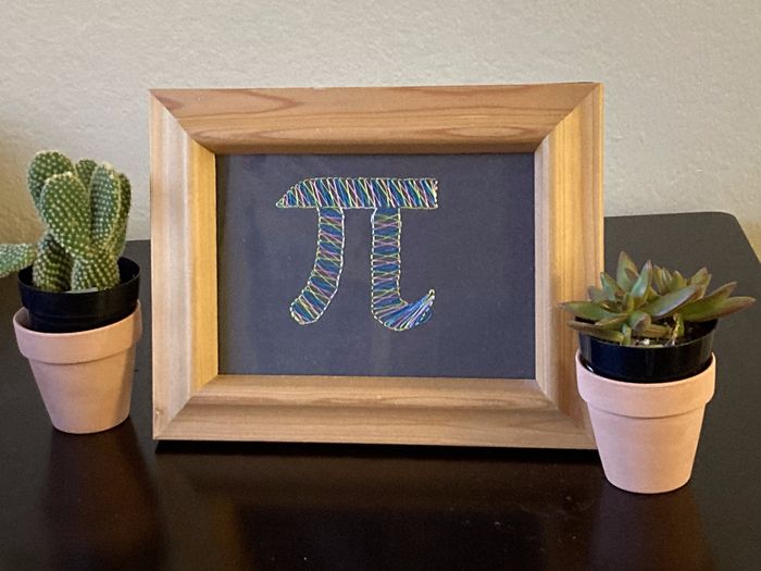 创意手工教程：在纸上刺绣圆周率π的DIY方法-第2张图片-趣作屋