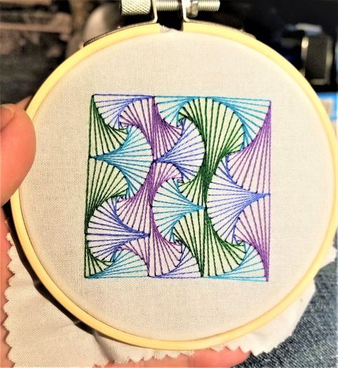 手把手教你用直线绣出曲线美感的刺绣DIY教程-第31张图片-趣作屋