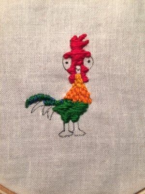 《海洋奇缘》Hei Hei刺绣贴片DIY教程-第23张图片-趣作屋