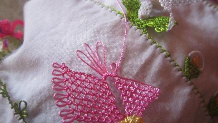 DIY针绣春天花朵制作教程-第18张图片-趣作屋