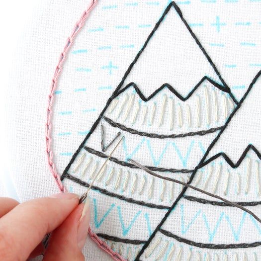 免费山景刺绣针法教程:掌握8种基础刺绣技巧-第52张图片-趣作屋 免费山景刺绣针法教程:掌握8种基础刺绣技巧-第52张图片-趣作屋