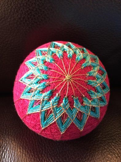 传统菊花样团子球手工制作教程-第29张图片-趣作屋