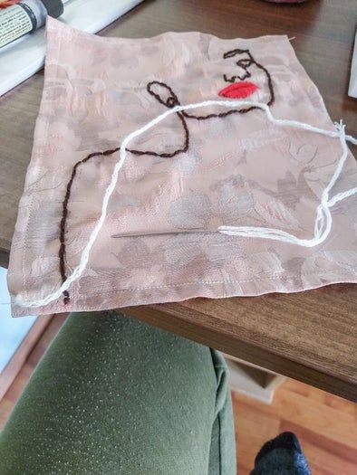 低成本手工刺绣挂毯教程-第9张图片-趣作屋