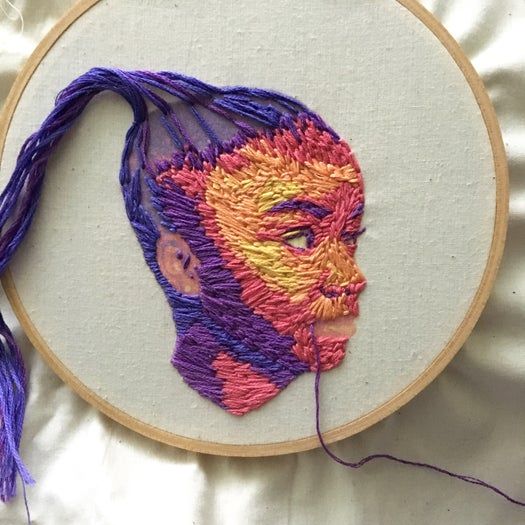 零基础也能DIY线描风格刺绣肖像教程-第17张图片-趣作屋